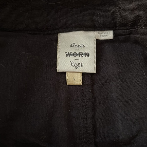 SEEN WORN KEPT embroidered pants.  Size L - Picture 8 of 10